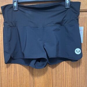 Roxy Black Athletic Board Shorts Sz XL NWT